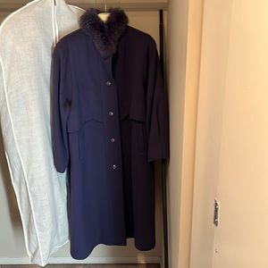 Coat, purple colour ladies large size